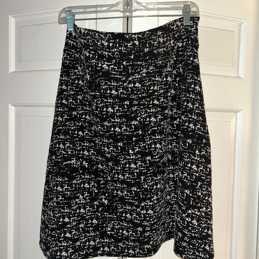 Sara Campbell Black and White A-Line Skirt